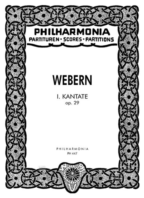 Kantate Nr. 1 für Sopran, gemischten Chor (SATB) und Orchester op. 29 (1939), Noten