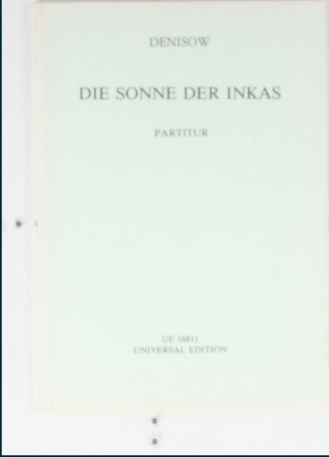 Le soleil des incas für Sopran, 3 Sprecher und 11 Instrumentalisten (1964), Noten
