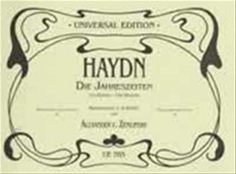 Joseph Haydn: Die Jahreszeiten für Klavier zu 4 Händen Hob. XXI:3 (1799-1800), Noten