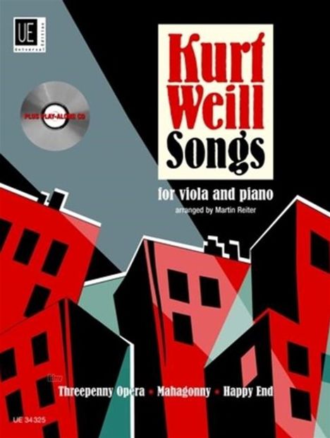 Kurt Weill: Songs für Viola mit CD oder Klavierbegleitung, Noten