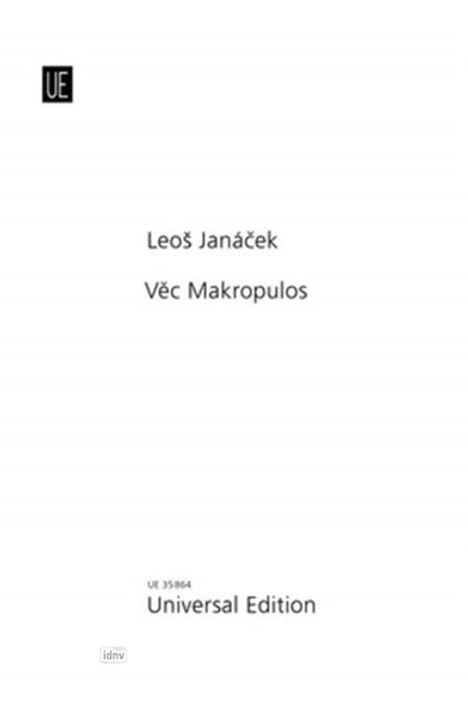 Leos Janacek: Die Sache Makropulos (1925), Noten