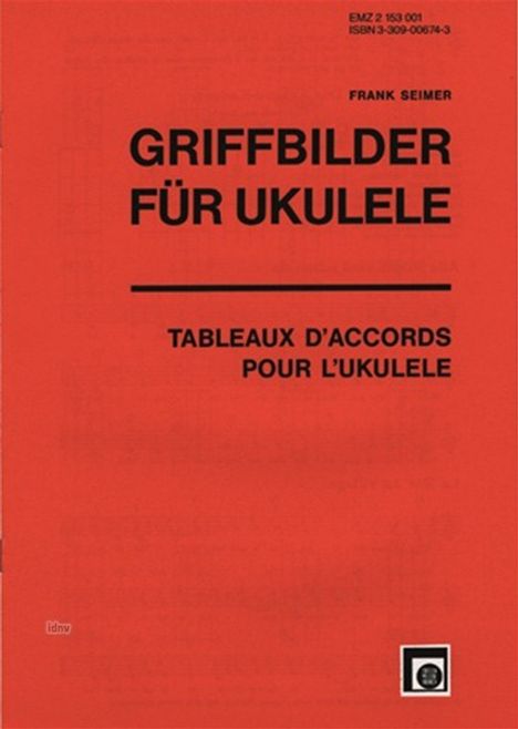 Frank Seimer: Griffbilder für Ukulele, Noten