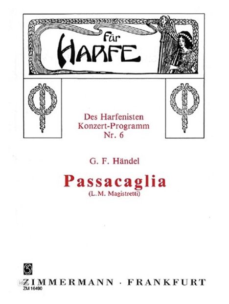 Georg Friedrich Händel: Passacaglia, Noten