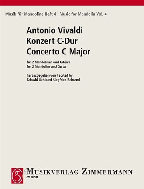 Antonio Vivaldi: Konzert C-Dur, Noten