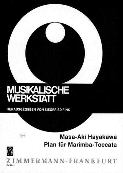 Masaaki Hayakawa: Plan für Marimba-Toccata, Noten