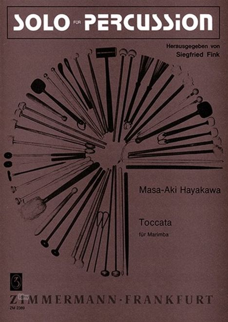 Masaaki Hayakawa: Toccata für Marimba, Noten