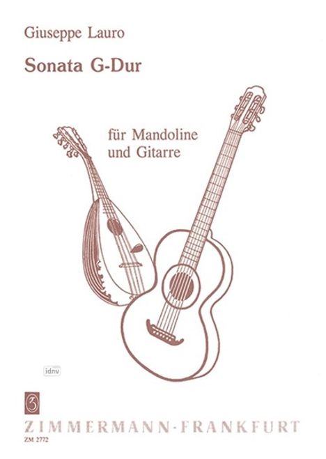 Giuseppe Lauro: Sonata G-Dur für Mandoline und, Noten