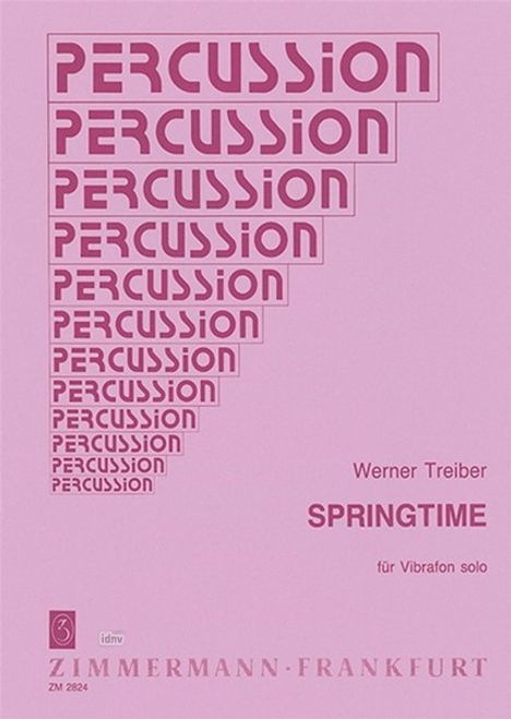 Werner Treiber: Springtime für Vibraphon, Noten