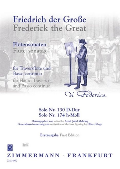 Friedrich der Große: Flötensonaten, Noten