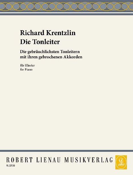 Richard Krentzlin: Die Tonleiter. Klavier, Noten