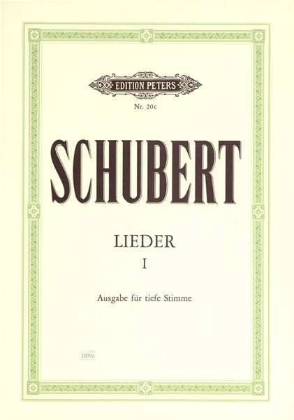 Franz Schubert (1797-1828): Lieder 1, Buch
