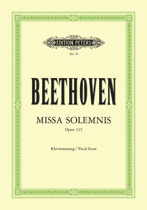 Ludwig van Beethoven (1770-1827): Missa solemnis D-Dur op. 123, Buch