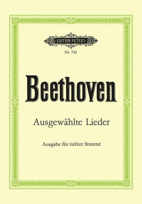 30 Selected Songs for Low Voice and Piano, Zubehör