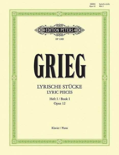 Edvard Grieg (1843-1907): Lyrische Stücke op. 12, Buch