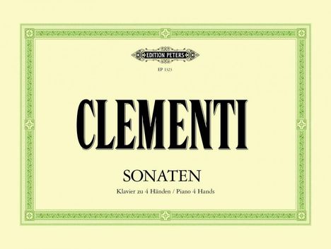 Muzio Clementi: Sonaten für Klavier zu 4 Händen, Noten