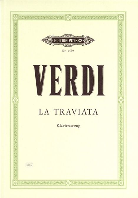 La Traviata (deutsch/italienisch), Klavierauszug, Noten