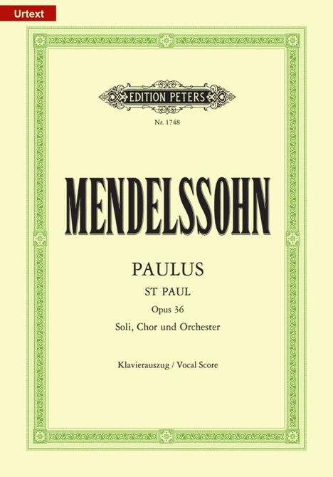 Paulus op. 36, Noten