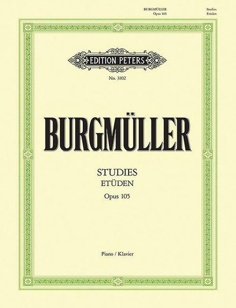 12 Études (Brilliant and Melodious Studies) Op. 105 for Piano, Buch