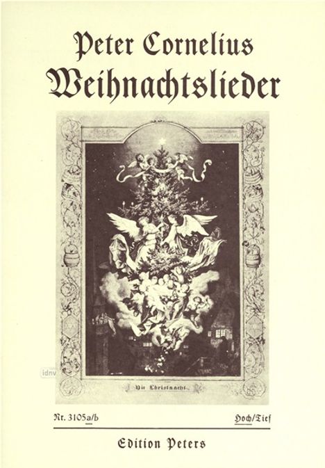 Weihnachtslieder für eine Singstimme mit Klavierbegleitung - Ausgabe für hohe Stimme op. 8, Noten