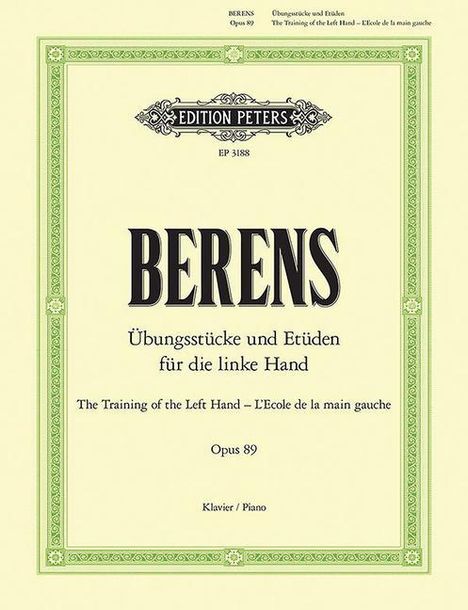 Training the Left Hand Op. 89, Buch