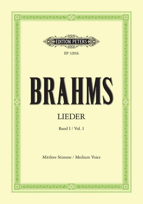 Johannes Brahms: Complete Songs (Medium Voice), Noten