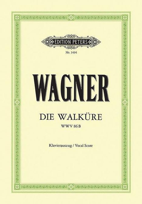 Richard Wagner (geb. 1952): Die Walküre (Oper in 3 Akten) WWV 86b, Buch