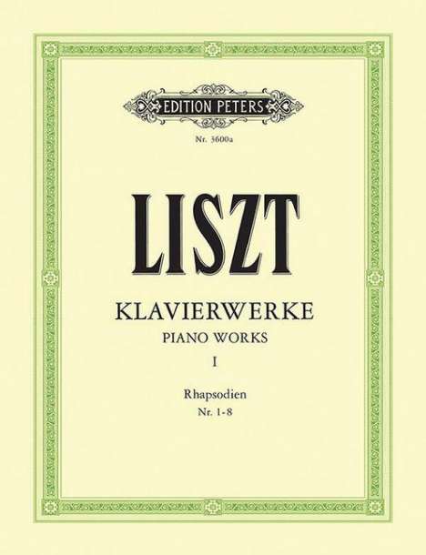 Franz Liszt: Piano Works, Noten