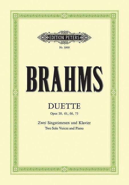 Johannes Brahms (1833-1897): Duette op. 20, 61, 66, 75, Buch