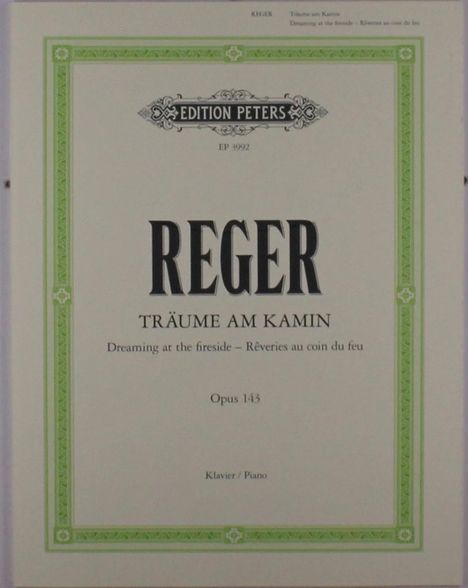Max Reger: Träume am Kamin op. 143 "Zwölf kleine Klavierstücke" (Jena, Juni 1915), Noten