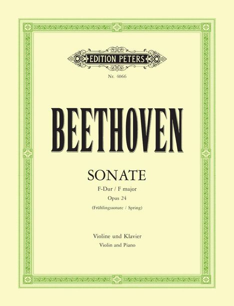 Violin Sonata No. 5 in F Op. 24 Spring, Buch