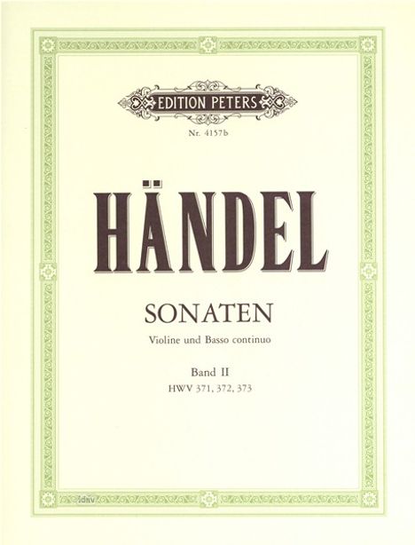Sonatas for Violin and Continuo, Vol. 2, Buch