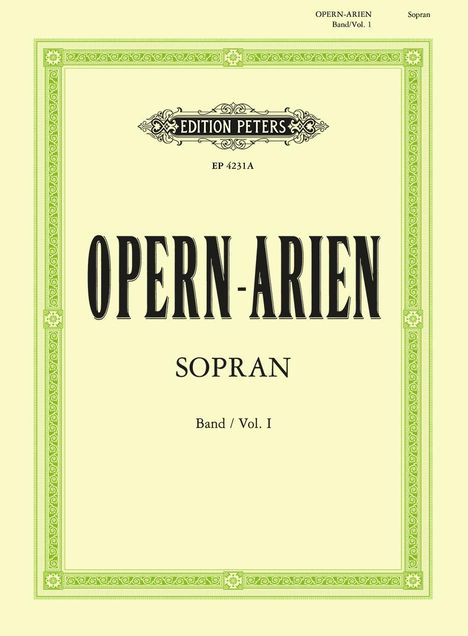 Opera Arias for Soprano, Buch