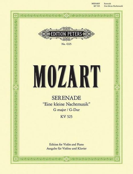 Mozart, W: Serenade in G K525 Eine Kleine Nachtmusik (Arrang, Buch