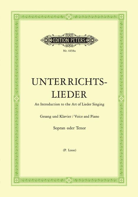 Unterrichtslieder, Noten