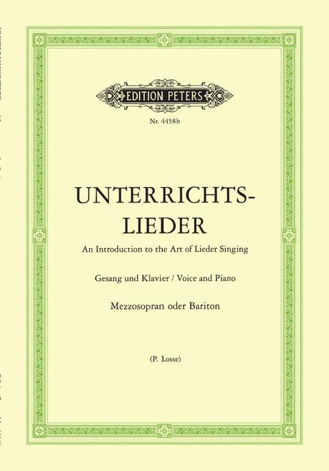 Unterrichtslieder, Noten