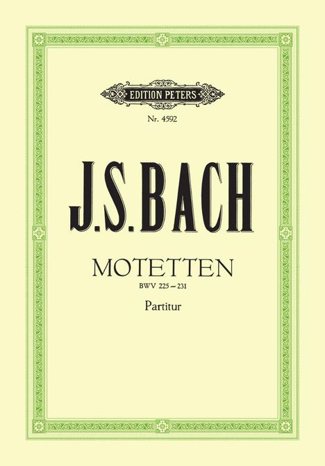 Johann Sebastian Bach (1685-1750): Motetten BWV 225-231, Buch