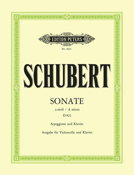 Schubert:Arpeggione Sonate D 821, Buch