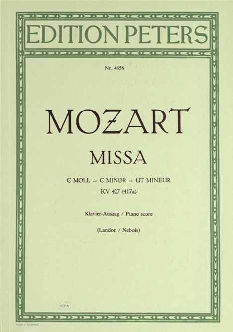 Mozart, Wolfgang Ama:Missa c-Moll KV 427 (417a, Noten