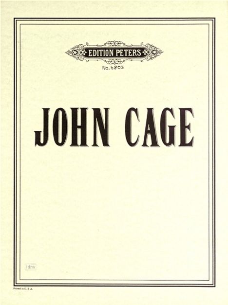 John Cage: Music for Carillon No. 5, Noten