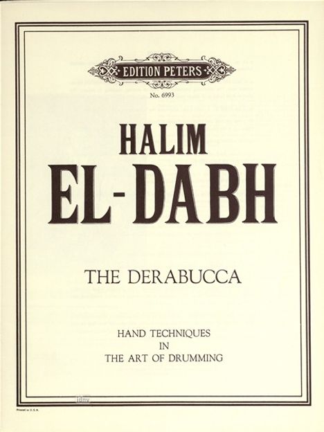 Halim El-Dabh: The Derabucca, Noten