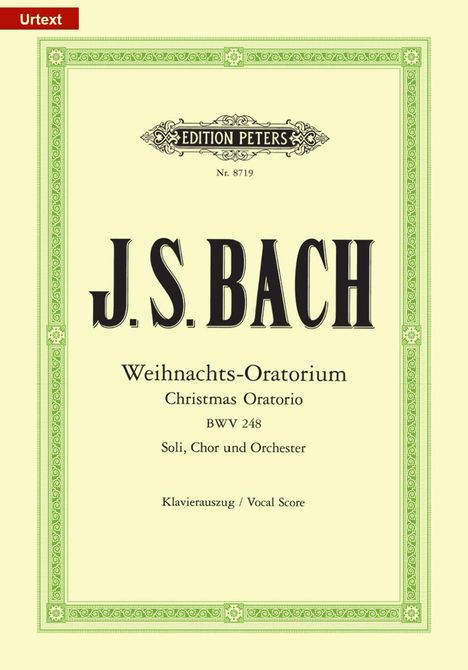 Weihnachts-Oratorium BWV 248 / URTEXT, Noten