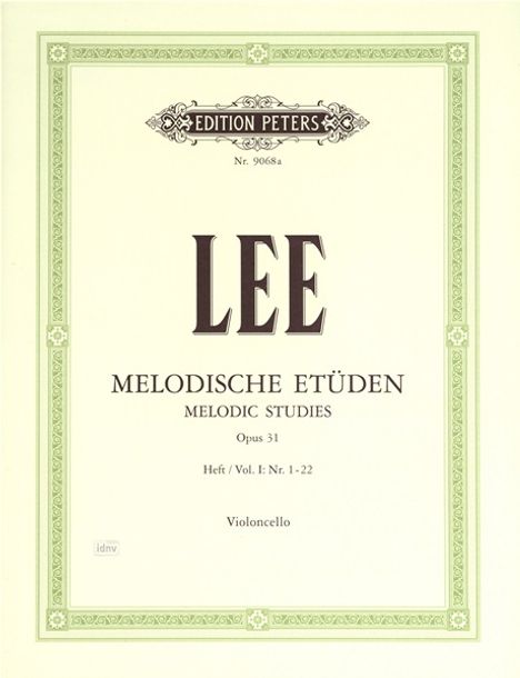 Sebastian Lee: Melodische Etüden op. 31, Noten