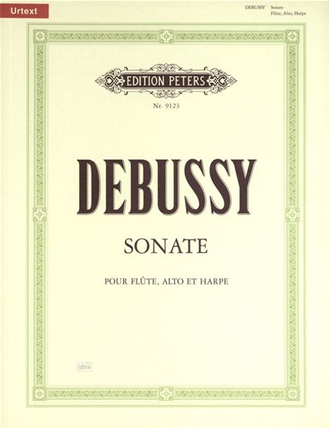 Claude Debussy: Sonate für Flöte, Viola und Ha, Noten