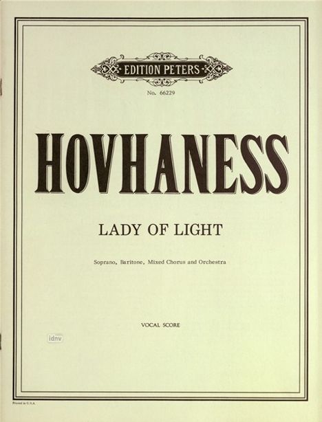 Lady of Light op. 227, Noten