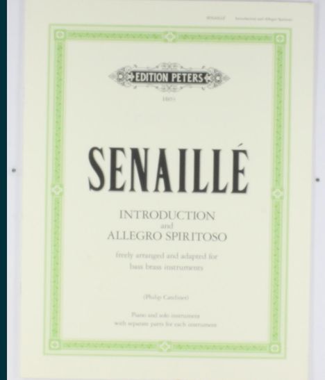 Jean Baptiste Senaille: Introduktion und Allegro spiritoso B-Dur/b-Moll, Noten