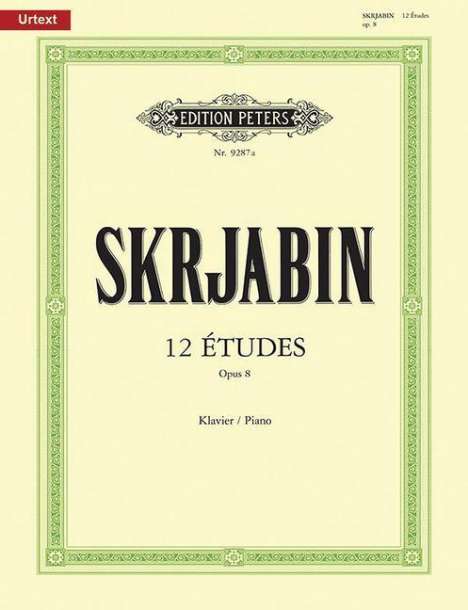 Alexander Skrjabin: Skrjabin,A.         :12 Études op.8 /SB /KLAV, Noten