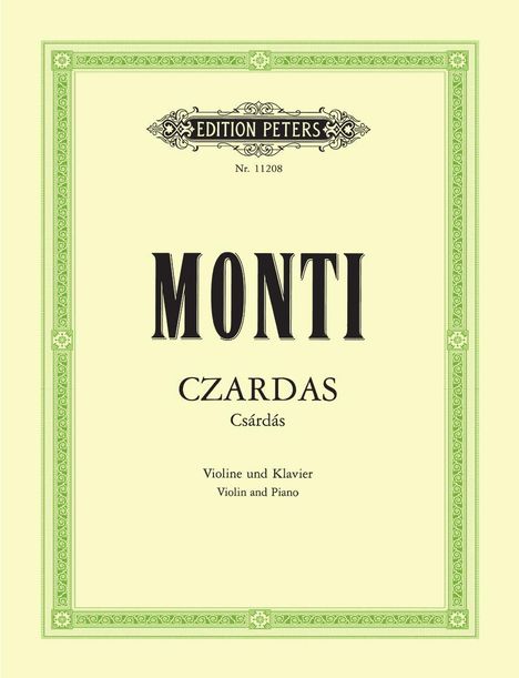 Vittorio Monti (1868-1922): Czardas (Csárdás), Buch