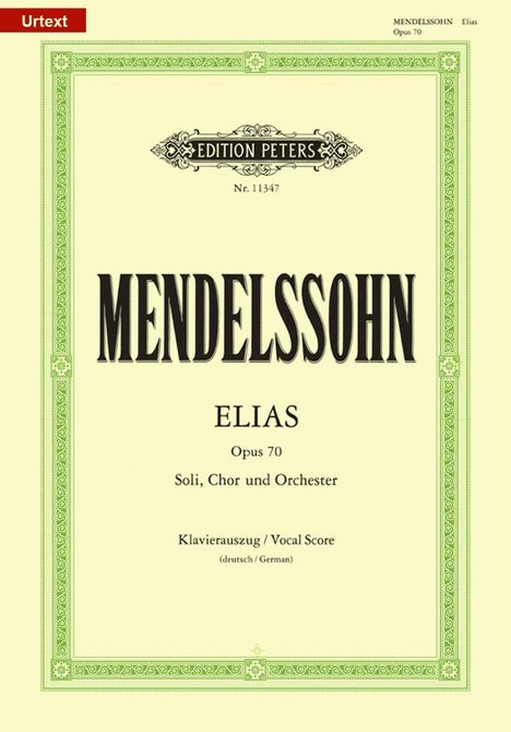 Elias op. 70, Noten