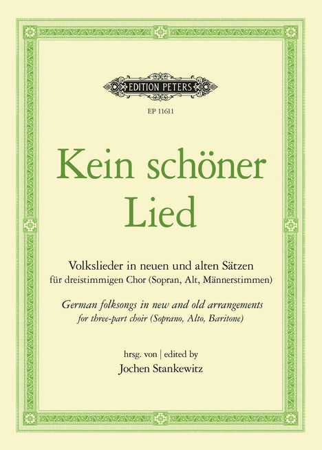 Verschiedene: Das kleine Volksliederbuch für dreistimmigen Chor (SAM), Noten