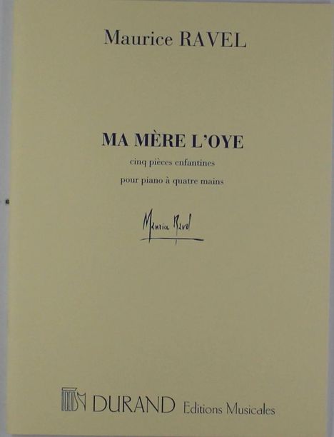 Maurice Ravel: Ma Mere L'oye (Piano Duet), Noten